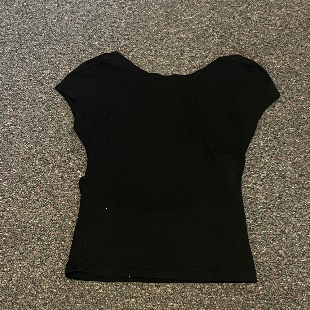 Elegant Black Backless Top